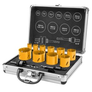 Coffret de 10 Scies Cloche Bi Metal – AKH0121
