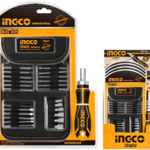 SET DE 26 EMBOUTS POUR TOURNEVIS 1PCS MANCHE HKSDB0268 INGCO